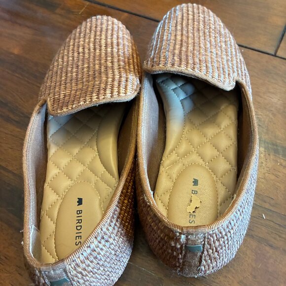 Birdies The Starling Raffia Light Brown Woven Flats Size 8 - Picture 3 of 15